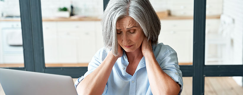 patient needing neck pain chiropractor in Sherman TX